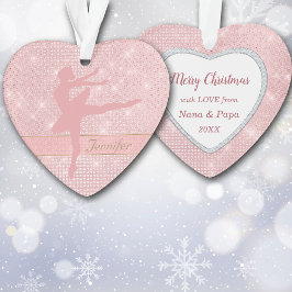 Pink Ballerina Star Lights Ornament