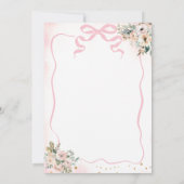 Pink Ballerina Swirl und Twirl Geburtstag Einladung (Rückseite)