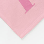 Pink Ballerina Text Design for Ballet Dancers Fleecedecke (Ecke)