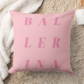 Pink Ballerina Text Design for Ballet Dancers Kissen (Decke)