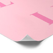 Pink Ballerina Text Design for Ballet Dancers Poster (Ecke)