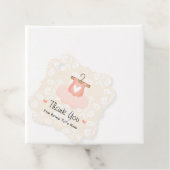 Pink Ballerina Tutu Kinderdusche Danke Geschenkanhänger (Beispiel)