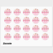 Pink Ballerina Tutu Tanz Geburtstagsparty Sticker (Blatt)