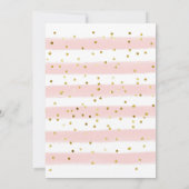 Pink Ballet Anzug Delicate Baby Girl Dusche Einladung (Rückseite)