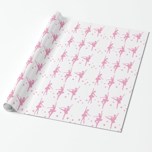 Pink Ballet Dancers Geschenkpapier (Ungerollt)