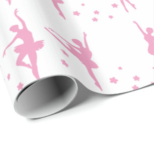 Pink Ballet Dancers Geschenkpapier
