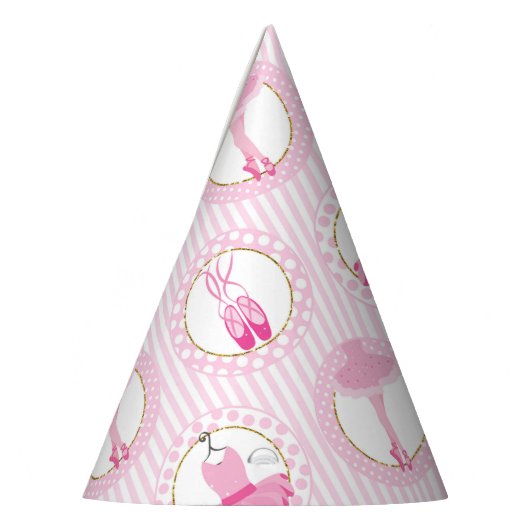 Pink Ballet Dancing - Ballerina Tutu Dancer Partyhütchen (Links)