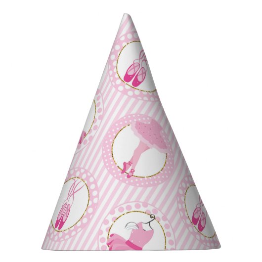 Pink Ballet Dancing - Ballerina Tutu Dancer Partyhütchen (Rechts)