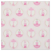 Pink Ballet Dancing - Ballerina Tutu Dancer Stoff (Muster)