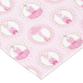 Pink Ballet Dancing - Ballerina Tutu Dancer Tischdecke (Schrägansicht)