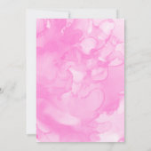 Pink Ballet Girls Geburtstagsparty Einladung (Rückseite)