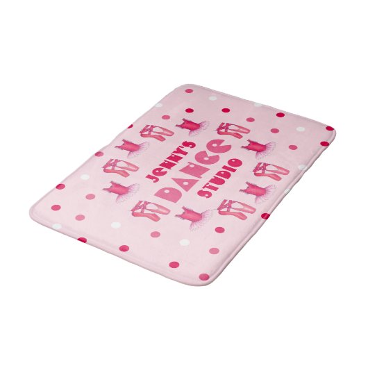 Pink Ballet Pointe Shows Tutu Ballerina Tanz Badematte (Schrägansicht)