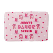 Pink Ballet Pointe Shows Tutu Ballerina Tanz Badematte (Vorderseite)