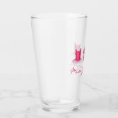 Pink Ballet Pointe Shows Tutu Ballerina Tanz Glas (Rechts)