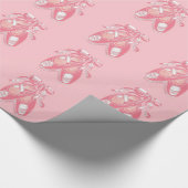 Pink Ballet Schuhe Wrapping Paper Geschenkpapier (Ecke)