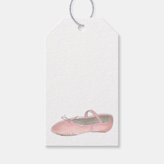 Pink Ballet Shoes Slippers Ballerina Dance Class Geschenkanhänger (Vorderseite)
