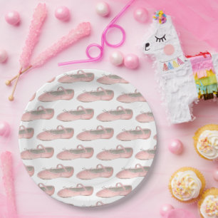 Pink Ballet Shoes Slippers Ballerina Dance Class Pappteller