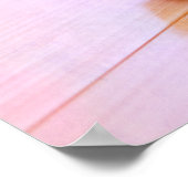 Pink Ballet Slipper Pointe Shoes Tanzvorlage Poster (Ecke)