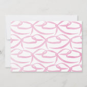 Pink Ballet Slippers Geburtstagsparty Einladung (Rückseite)