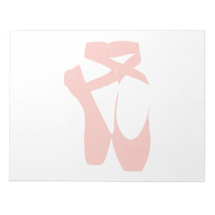 Pink Ballet Slippers Notizblock