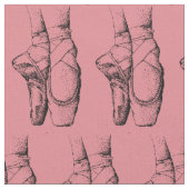 Pink Ballet Slippers Stoff (Nahaufnahme)