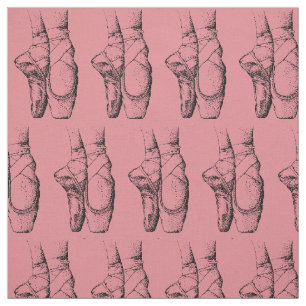 Pink Ballet Slippers Stoff