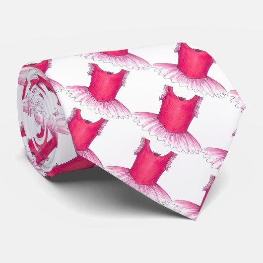 Pink Ballet Tanzlehrer Tutu Erwägung Tänzer Krawat Krawatte (Gerollt)