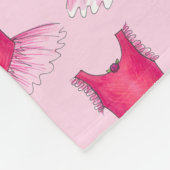 Pink Ballet Tutu Kostüm Ballerina Tanzlehrer Fleecedecke (Ecke)