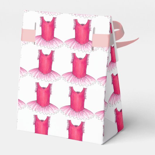 Pink Ballet Tutu Kostüm Ballerina Tanzlehrer Geschenkschachtel (Rückseite)