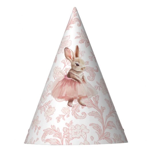 Pink ballet tutu Some Bunny Birthday Partyhütchen (Vorderseite)