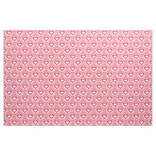 Pink Ballon Hearts Fabric Stoff (Yard (91,4 cm))