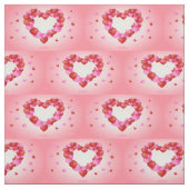 Pink Ballon Hearts Fabric Stoff (Muster)