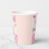 Pink Ballons Bunny Rabbit Es ist eine Girl Baby Du Pappbecher (Rechts)