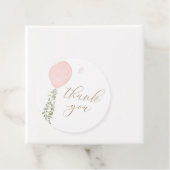 Pink Balloon Baby Dusche Danke Geschenkanhänger (Beispiel)