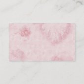 Pink Balloon Baby Duschkabine Windeln Raffle Ticke Begleitkarte (Rückseite)