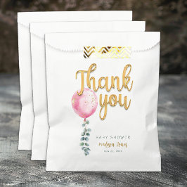 Pink Balloon Baby Showbeutel Geschenktütchen