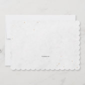 Pink Balloon Babydusche Einladung (Rückseite)