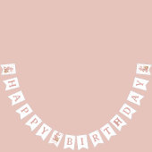 Pink Balloon Bären Happy Geburtstag 3 Banner Banne