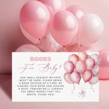 Pink Balloon Bärenbücher für Baby Girl Baby Dusche