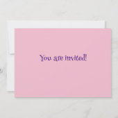 Pink Balloon blue cupcake Birthday Einladung (Rückseite)