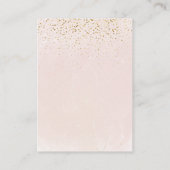 Pink Balloon Floral Eucalyptus Baby Showbücher Begleitkarte (Rückseite)