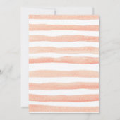 Pink Balloon Girl Baby Shower Einladung (Rückseite)