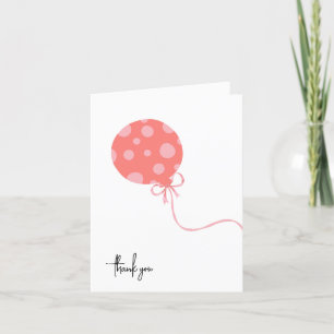 Pink Balloon New Baby Danke