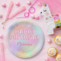 Pink Balloon Rainbow Birthday Party