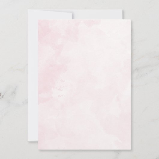 Pink Balloon Stroller Baby Girl Muslim Aqiqah Einladung (Rückseite)