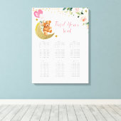 Pink Balloon Teddy Bären Seekarte Zeichen Leinwanddruck (Insitu (Holzboden))