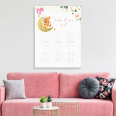 Pink Balloon Teddy Bären Seekarte Zeichen Leinwanddruck (Insitu (Wohnzimmer))