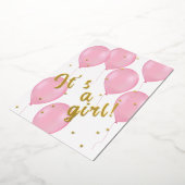 Pink Balloons Babydusche Aufladen Folieneinladung (Gedreht)