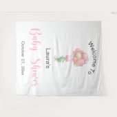 Pink Balloons Babydusche Wandteppich (Vorderseite (Horizontal))