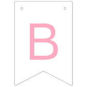 Pink Balloons Babydusche Wimpelkette (Dritte Fahne)